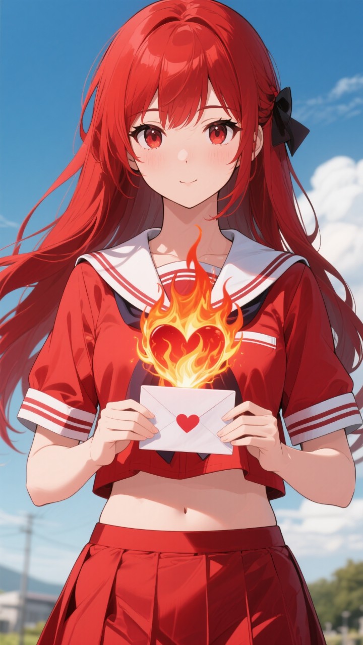恋の炎が燃えている。