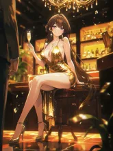 ディスコの夜のボディコン·レトロ艶やか の投稿作品