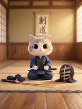 剣道始めましたニャン