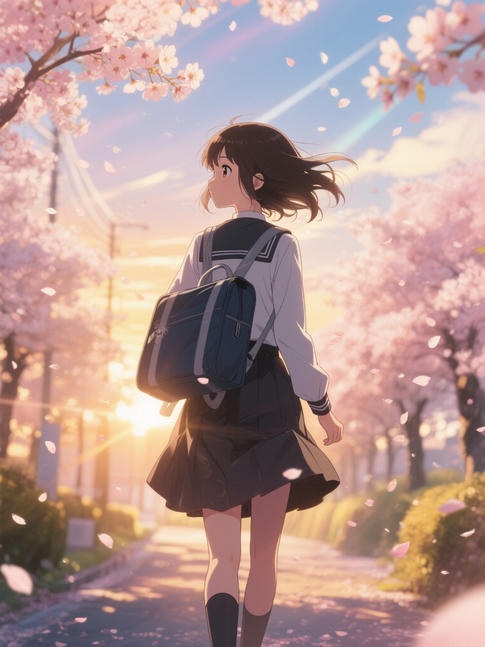 高精度アニメ - 春の帰り道 / はると