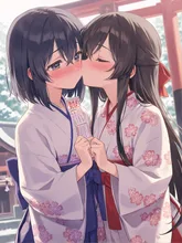 ゲーム『新春！巫女の初シゴト💕』 — 百合ユーリさんのAIイラスト