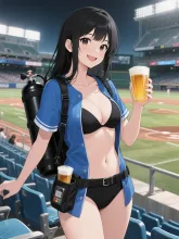 日向坂46四期生 竹内希来里の看板娘シリーズ④ — HINATALOVE8787さんのAIイラスト