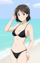 黒ビキニのお姉さん — ネガダークネスさんのAIイラスト