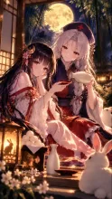月あかりの下·薄着で立つ の投稿作品