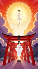 天照大御神を呼べる巫女 — mdx88888さんのAIイラスト