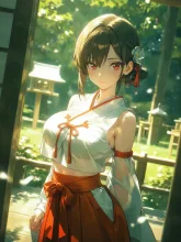 みこ巫女〜 — 袴イラストのAIイラスト|SUPPART