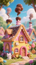 画像生成チャレンジ·お菓子の家 の投稿作品