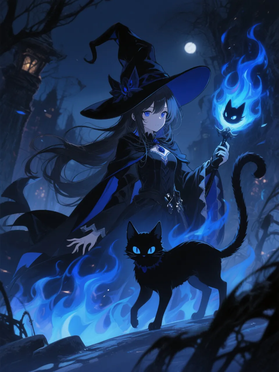 魔女の使い魔 — 𝕞̿̈さんのAIイラスト