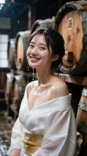 日本酒シャワー