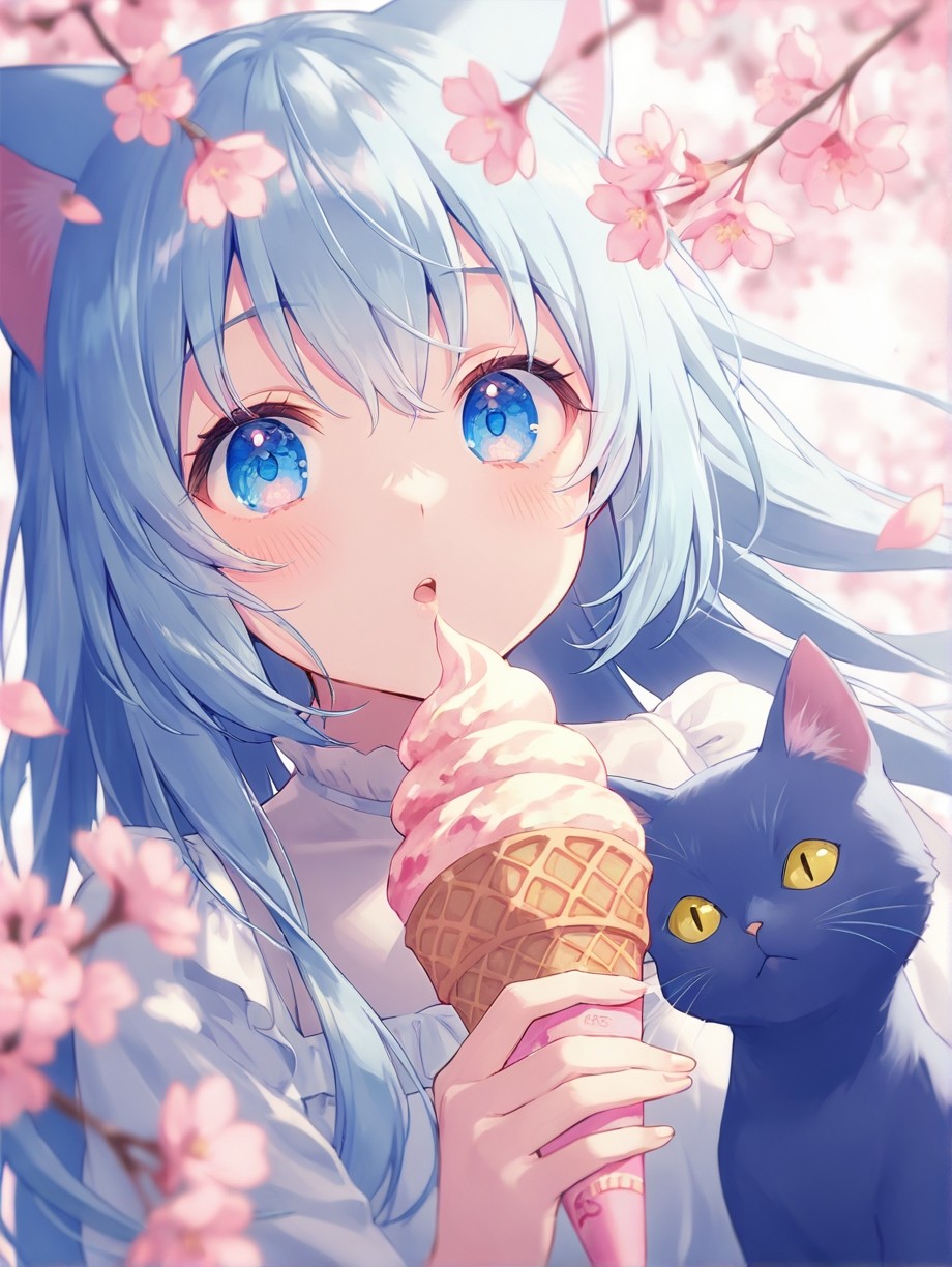 桜 — 青いイルカさんのAIイラスト