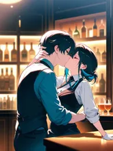 バーでのキス — 華心さんのAIイラスト