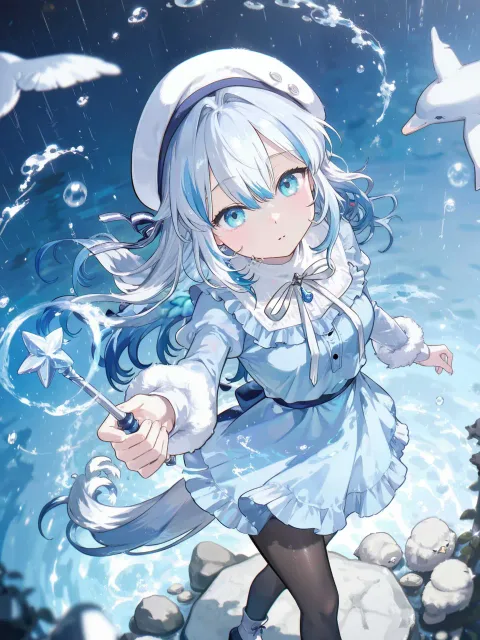 水の魔法の訓練(3枚)絵柄別