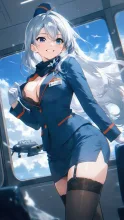大空のスチュワーデス·タイト制服のCA の投稿作品