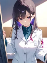 白衣の保健室の先生
