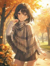 ポンチョ·秋の並木道で の投稿作品
