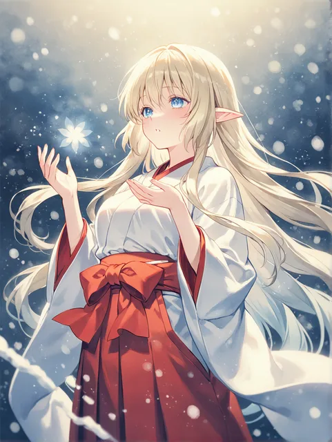 幻月の再光 - 画像生成チャレンジ / 雪月花
