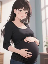 幸せそうな妊婦さん