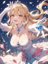 花が舞って華麗なシンデレラ