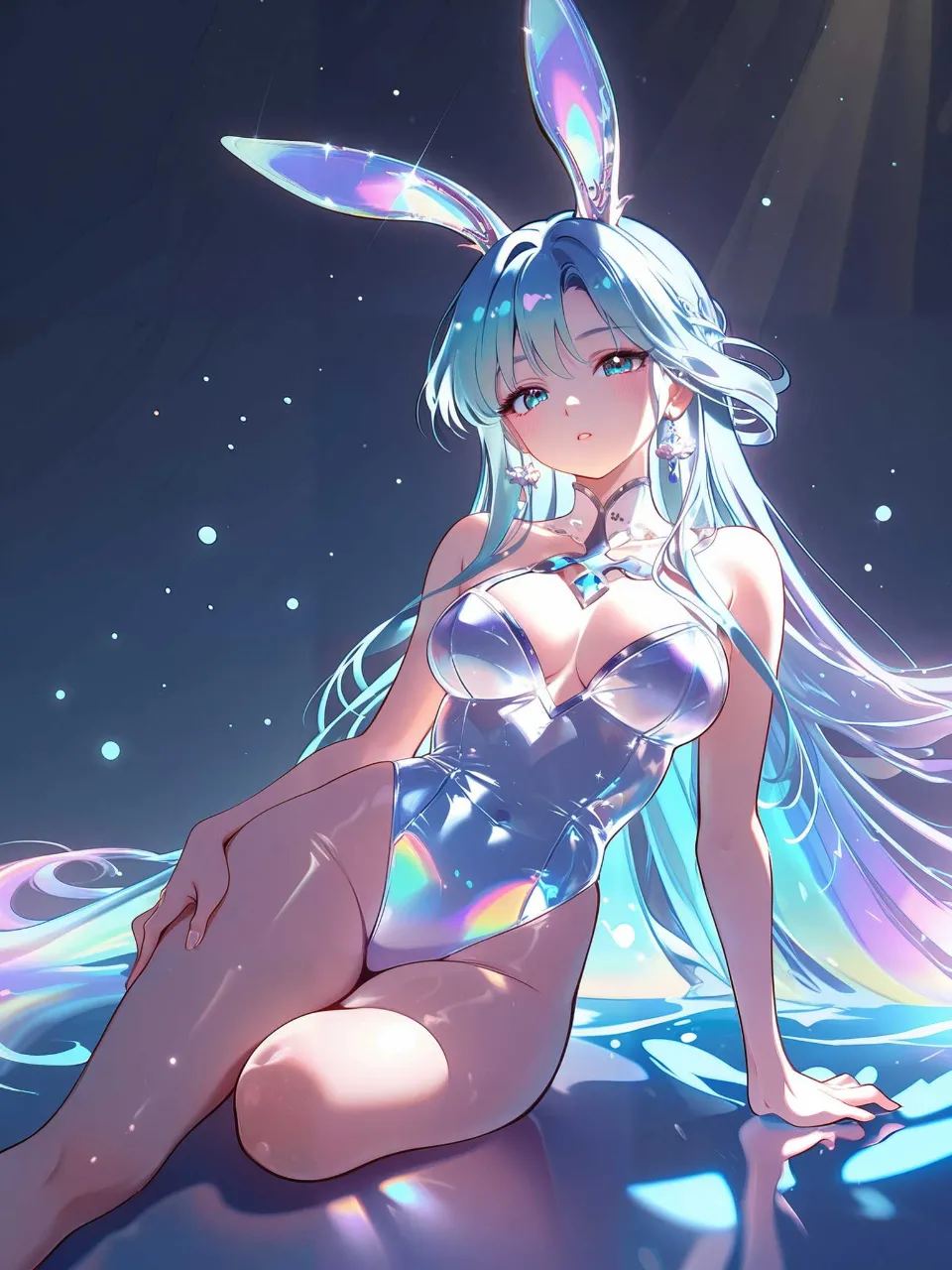 レインボーバニーガール — SUPP714651491さんのAIイラスト