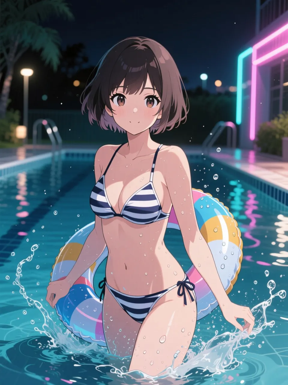 真夏のナイトプール②
