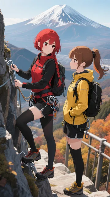 双子と登山