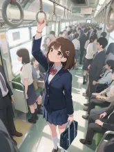 満員？電車