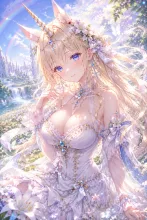 ユニコーン·額に輝く一角の乙女 の投稿作品