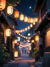 夏の夜の路地·初夏チャレンジ の投稿作品