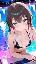 夏色のあの子 — うさぬこ#麺ヘラさんのAIイラスト