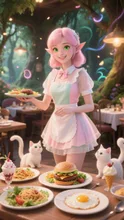 森のファミレスとエルフ店員