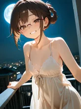 月あかりの下·薄着で立つ の投稿作品