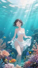 水中の楽園 — LunaさんのAIイラスト