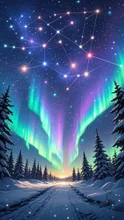 冬の夜空 — 小鳥遊優斗さんのAIイラスト