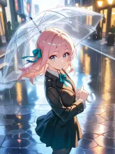 雨降るリボン。