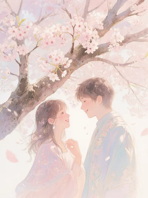 水彩画3.0 - 桜の木の下でSP🌸 / monyuuuuun