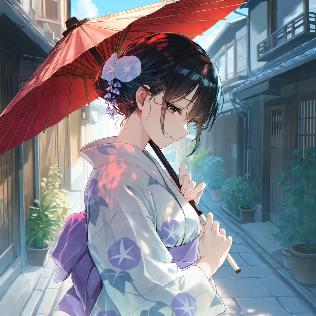 涼をさして