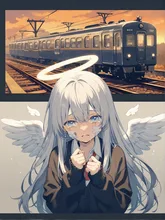 『思い出の電車』 — ʚ叶夜 琴透ɞさんのAIイラスト