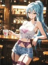 カフェでマッタリ︎💕︎︎ — くろきな商会さんのAIイラスト