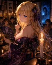 百物語の少女·蝋燭の怪談 の投稿作品