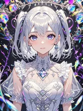 銀髪少女 — イズネさんのAIイラスト
