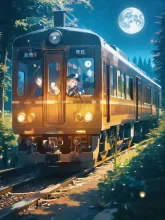 白月夜線月ノ都行き