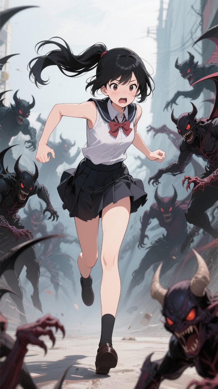 魔物たちから逃げろ！