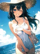 夏旅ガール·潮風とはじける笑顔 の投稿作品