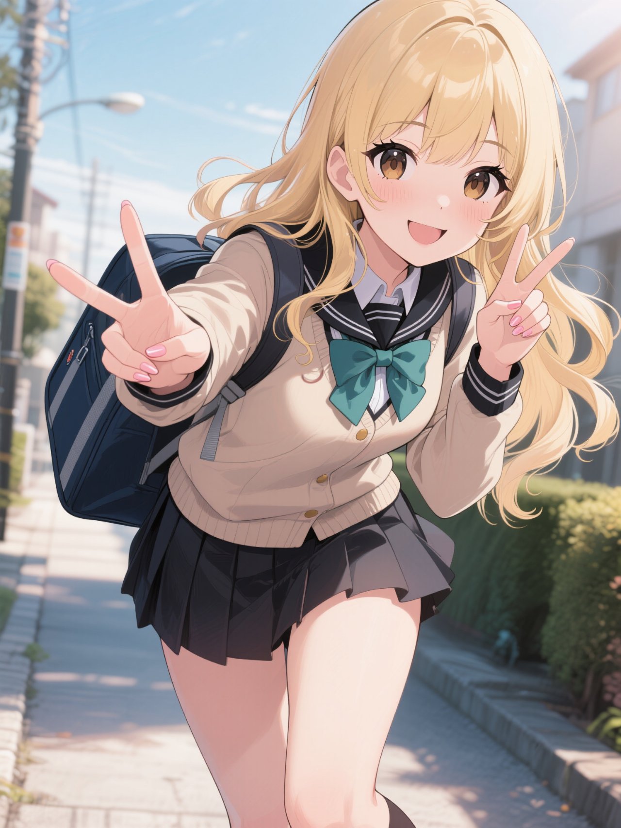 朝からアゲなギャル。