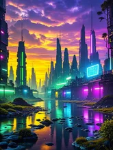 mysterious and colorful — にまあはさんのAIイラスト