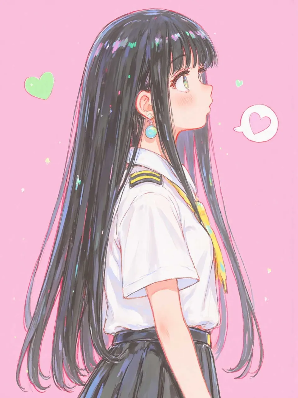 制服ちゃん — さばみそ✞꒰ঌ🖤໒꒱✞さんのAIイラスト