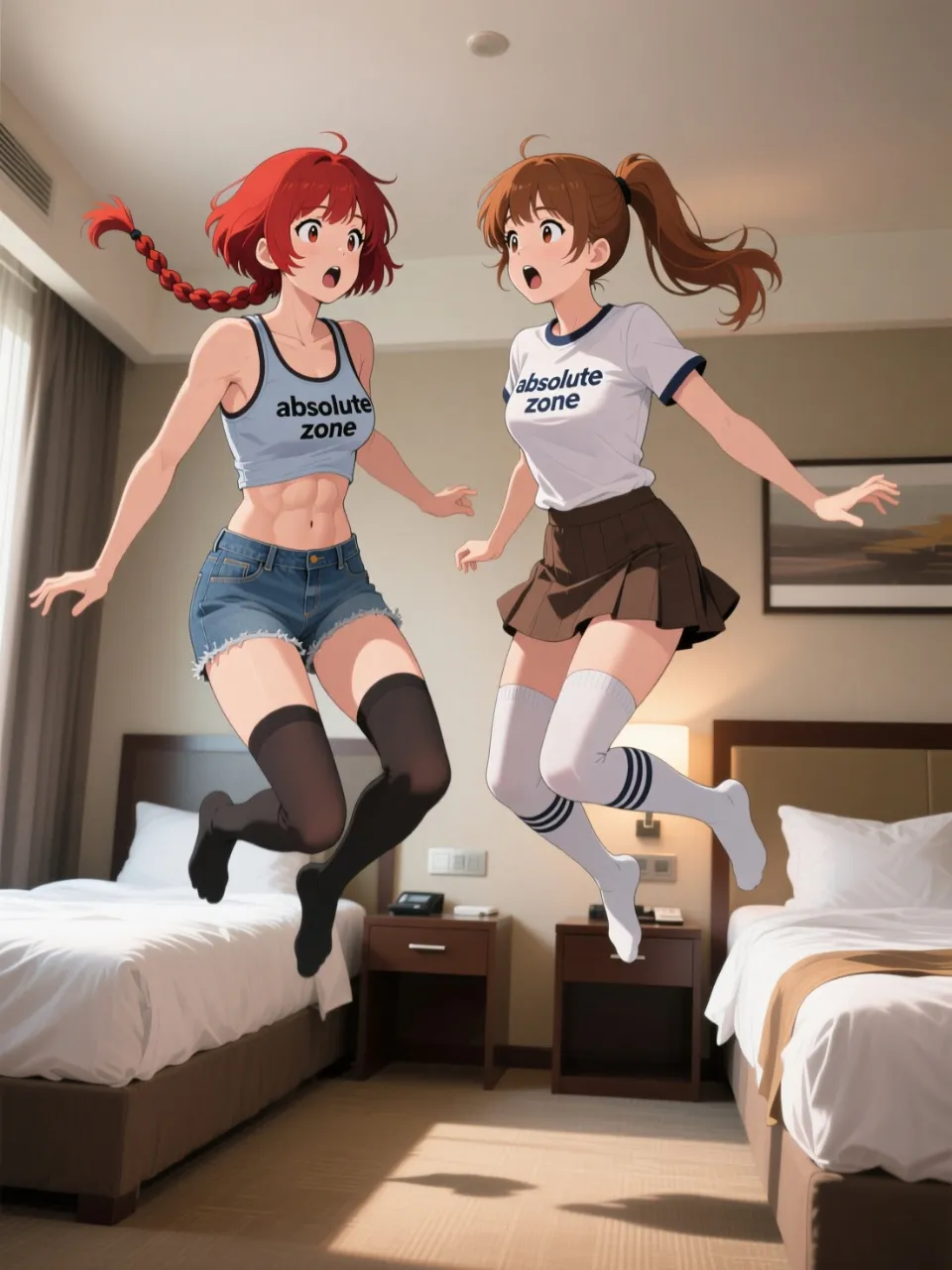 双子と怪奇ホテル — 水上雷太さんのAIイラスト