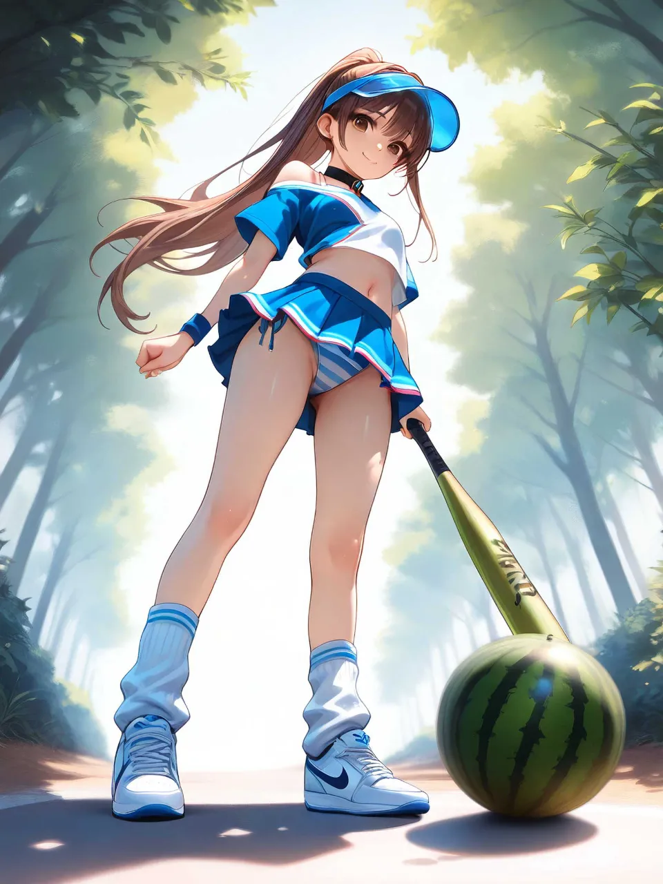 今日を頑張る人も、今日は頑張らない人も、みんなを応援したい、スイカとバットとチアガール!…茶
