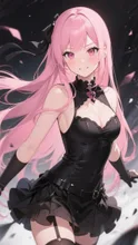ピンク髪娘💕そんなに褒められたら悪い気はしないわね❤️