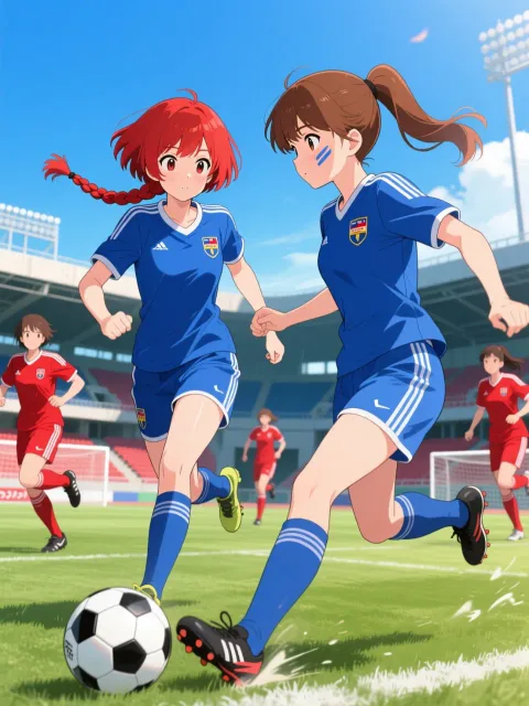 双子とサッカーの祭典